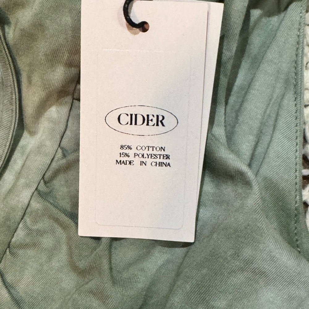 Fairy Core Cider Sage Green Dress Size Large With Three Tiered Ruffle Detail - Picture 4 of 7